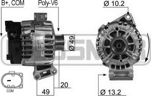 ERA 210430 - Alternator autospares.lv