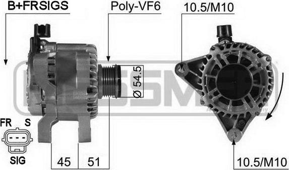 ERA 210432 - Alternator autospares.lv