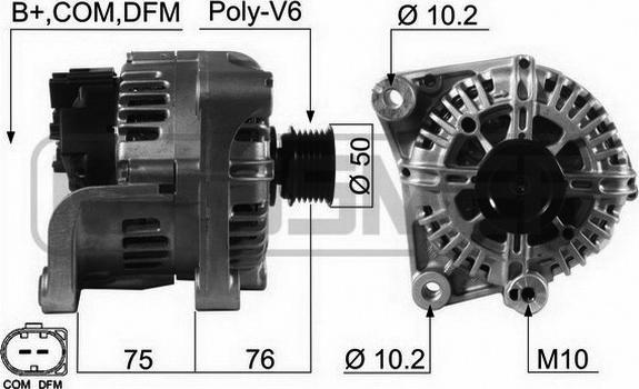 ERA 210474 - Alternator autospares.lv