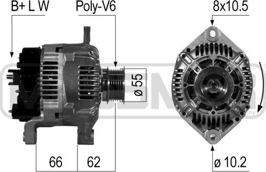 ERA 210478 - Alternator autospares.lv