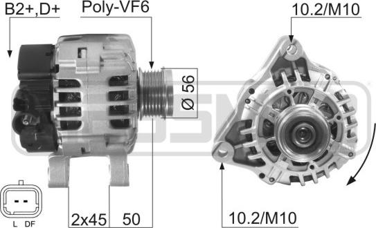 ERA 210599A - Alternator autospares.lv