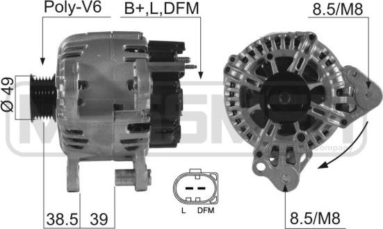 ERA 210544 - Alternator autospares.lv