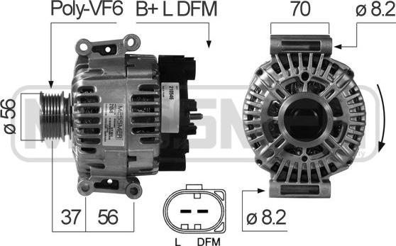 ERA 210546 - Alternator autospares.lv