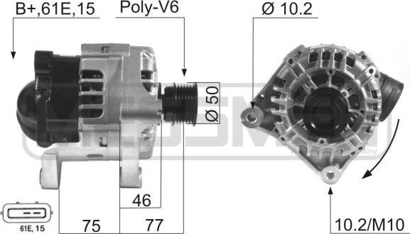 ERA 210548 - Alternator autospares.lv