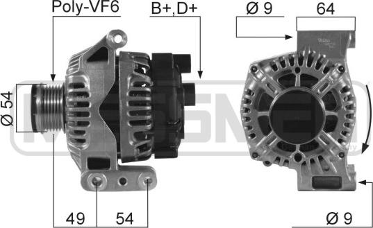 ERA 210550 - Alternator autospares.lv