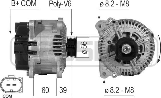 ERA 210551 - Alternator autospares.lv