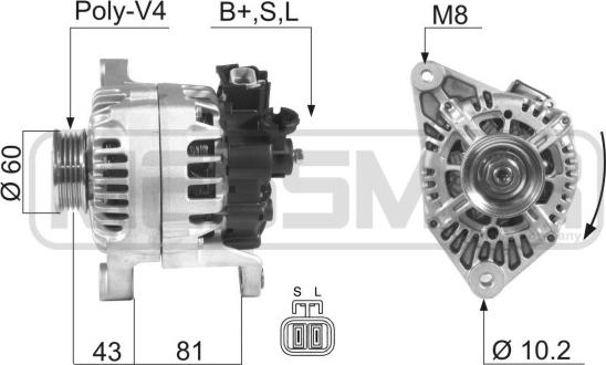 ERA 210557 - Alternator autospares.lv