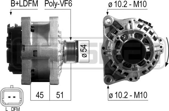 ERA 210501 - Alternator autospares.lv