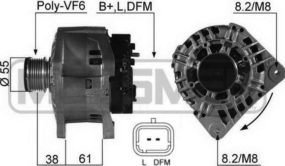 ERA 210503A - Alternator autospares.lv