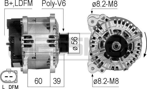 ERA 210502 - Alternator autospares.lv