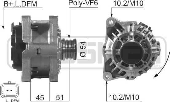 ERA 210507A - Alternator autospares.lv