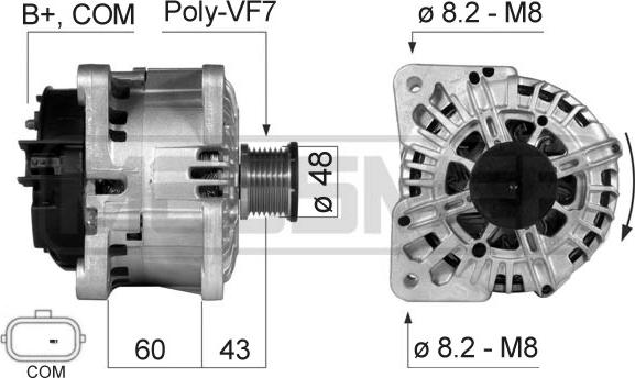 ERA 210510 - Alternator autospares.lv