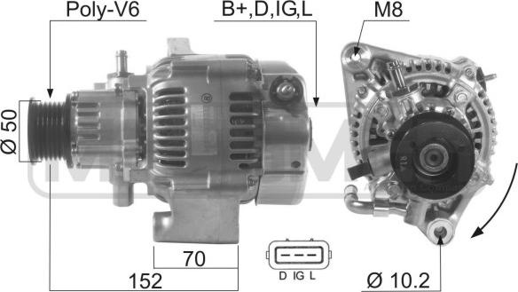 ERA 210587 - Alternator autospares.lv