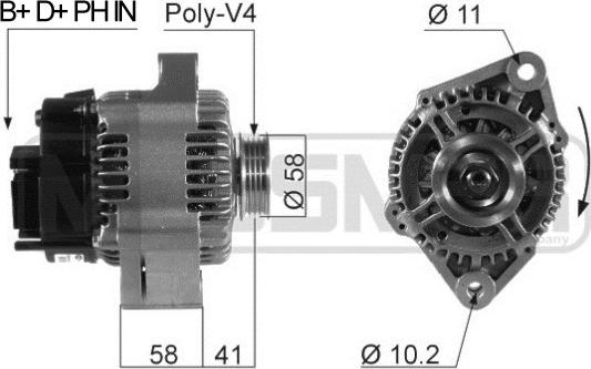 ERA 210529 - Alternator autospares.lv