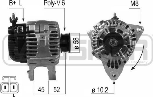 ERA 210647 - Alternator autospares.lv