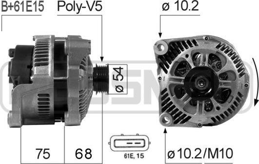 ERA 210669A - Alternator autospares.lv