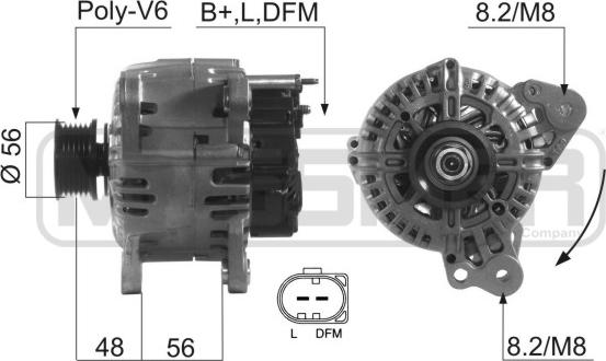 ERA 210603 - Alternator autospares.lv