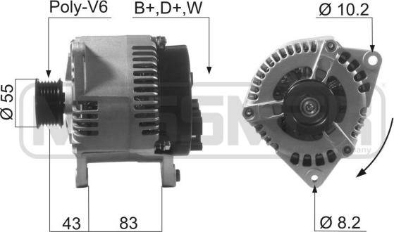 ERA 210616A - Alternator autospares.lv