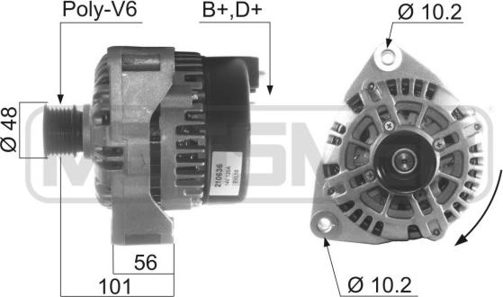 ERA 210636 - Alternator autospares.lv