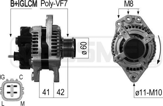 ERA 210675A - Alternator autospares.lv