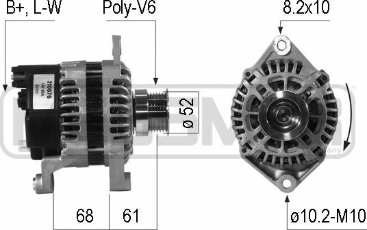 ERA 210676 - Alternator autospares.lv