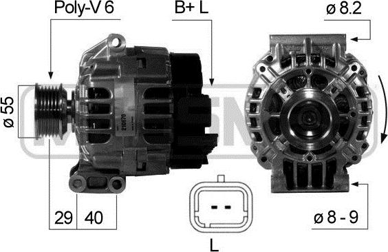 ERA 210670 - Alternator autospares.lv