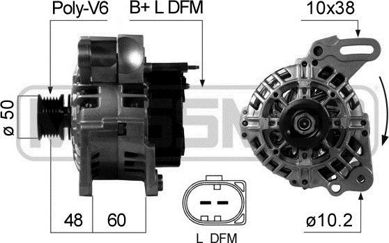 ERA 210671 - Alternator autospares.lv