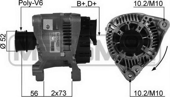 ERA 210094R - Alternator autospares.lv