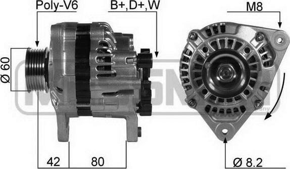 ERA 210090R - Alternator autospares.lv