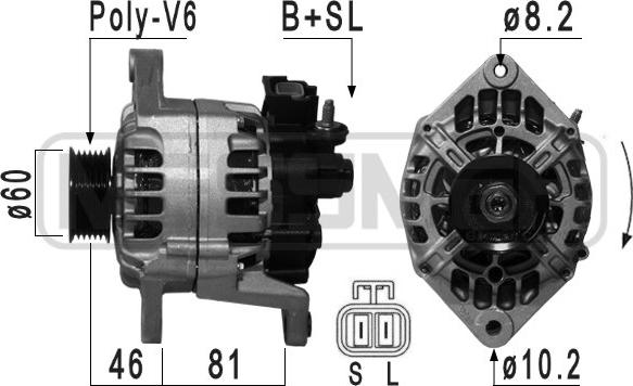 ERA 210046 - Alternator autospares.lv