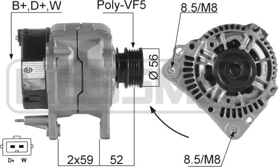 ERA 210047R - Alternator autospares.lv