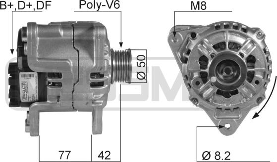 ERA 210068R - Alternator autospares.lv