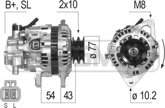 ERA 210018 - Alternator autospares.lv