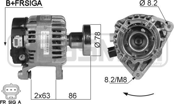 ERA 210013A - Alternator autospares.lv