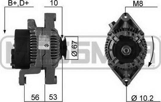 ERA 210195R - Alternator autospares.lv