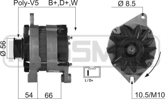 ERA 210197R - Alternator autospares.lv