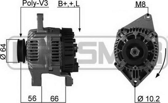 ERA 210146R - Alternator autospares.lv