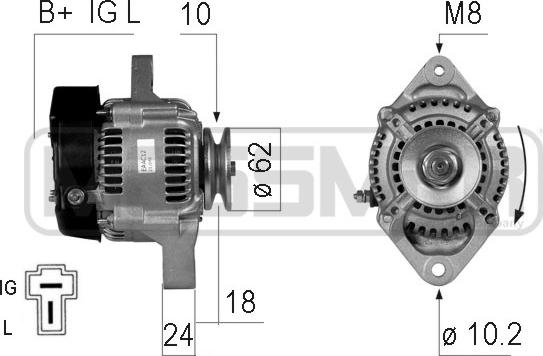 ERA 210148R - Alternator autospares.lv