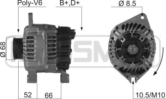 ERA 210169R - Alternator autospares.lv