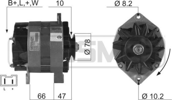 ERA 210163R - Alternator autospares.lv