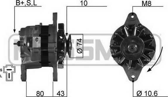 ERA 210101R - Alternator autospares.lv