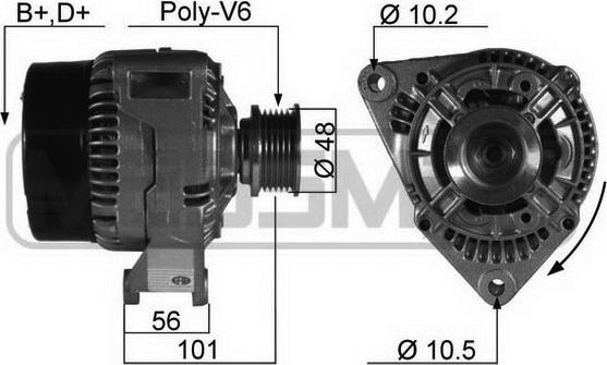 ERA 210102R - Alternator autospares.lv