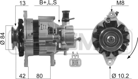 ERA 210115A - Alternator autospares.lv