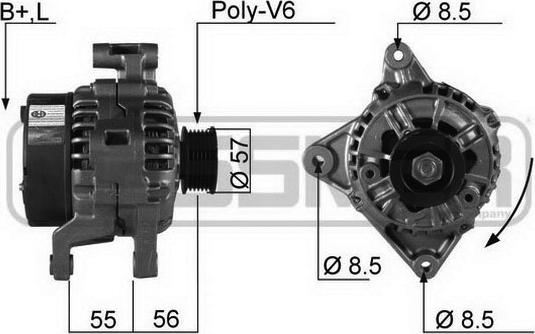 ERA 210139R - Alternator autospares.lv