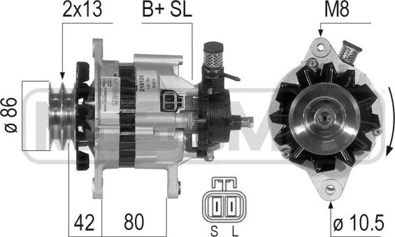 ERA 210135A - Alternator autospares.lv