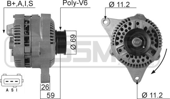 ERA 210136R - Alternator autospares.lv