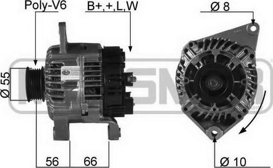 ERA 210122R - Alternator autospares.lv