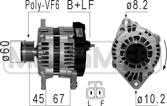 ERA 210845A - Alternator autospares.lv