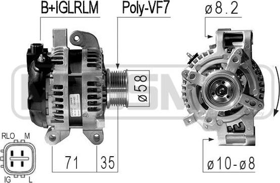 ERA 210842 - Alternator autospares.lv