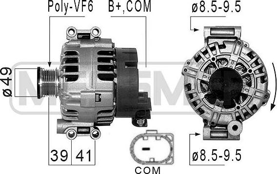 ERA 210855 - Alternator autospares.lv